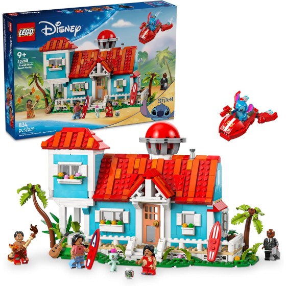 LEGO Disney Lilo and Stitch Beach House Toy - Building Playset