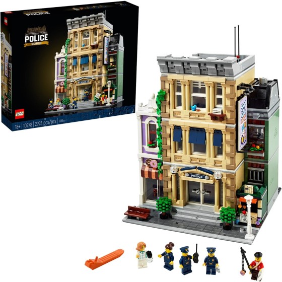 LEGO Police Station 10278 Building Kit; A Highly Detailed Displayable Model