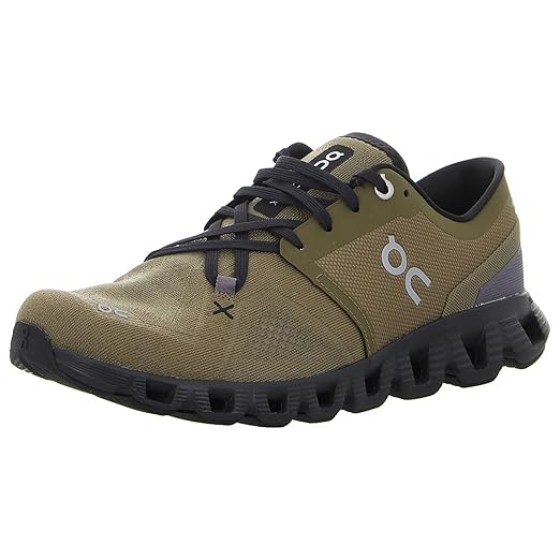 On Men's Cloud X 3 Sneakers, Hunter | Black, 11 Medium US