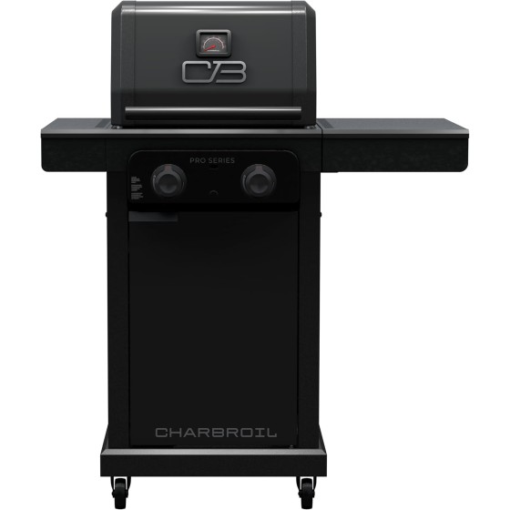 Charbroil Pro Series with Amplifire Infrared Technology 2-Burner Propane Gas Grill and Griddle Cabinet, Black