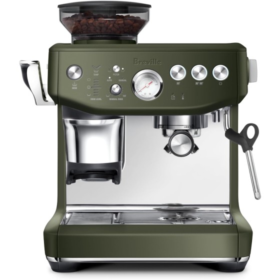 Breville Barista Express Impress Espresso Machine BES876OLT, Olive Tapenade